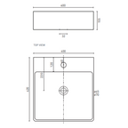Decina Aria 400 Counter Top Basin - ARBCT4W