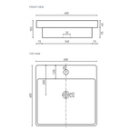 Decina Aria 400 Semi Inset Basin - ARBSIW