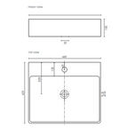 Decina Aria 460 Counter Top Basin - ARBCT46W