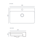 Decina Aria 500 Counter Top Basin - ARBSR1W