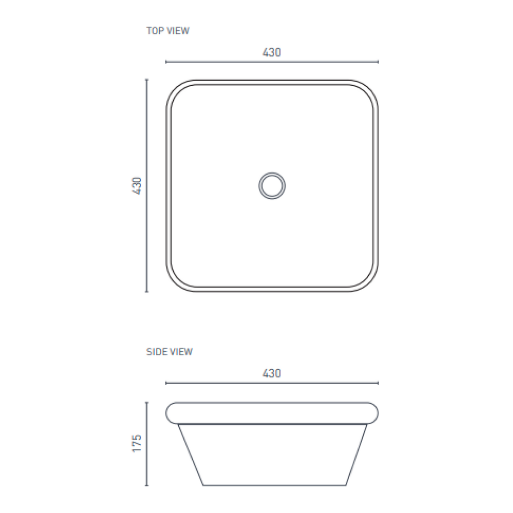 Decina Carina Semi Inset Basin - CABSI4W