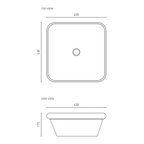Decina Carina Semi Inset Basin - CABSI4W