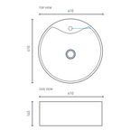 Decina Caval 410 Counter Top Basin - CABCT4W