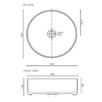 Decina Florencia Diamond Gloss White Basin - FLBWGD