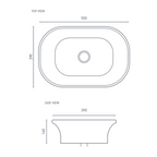 Decina Lola 550 Counter Top Basin - LOBCTW