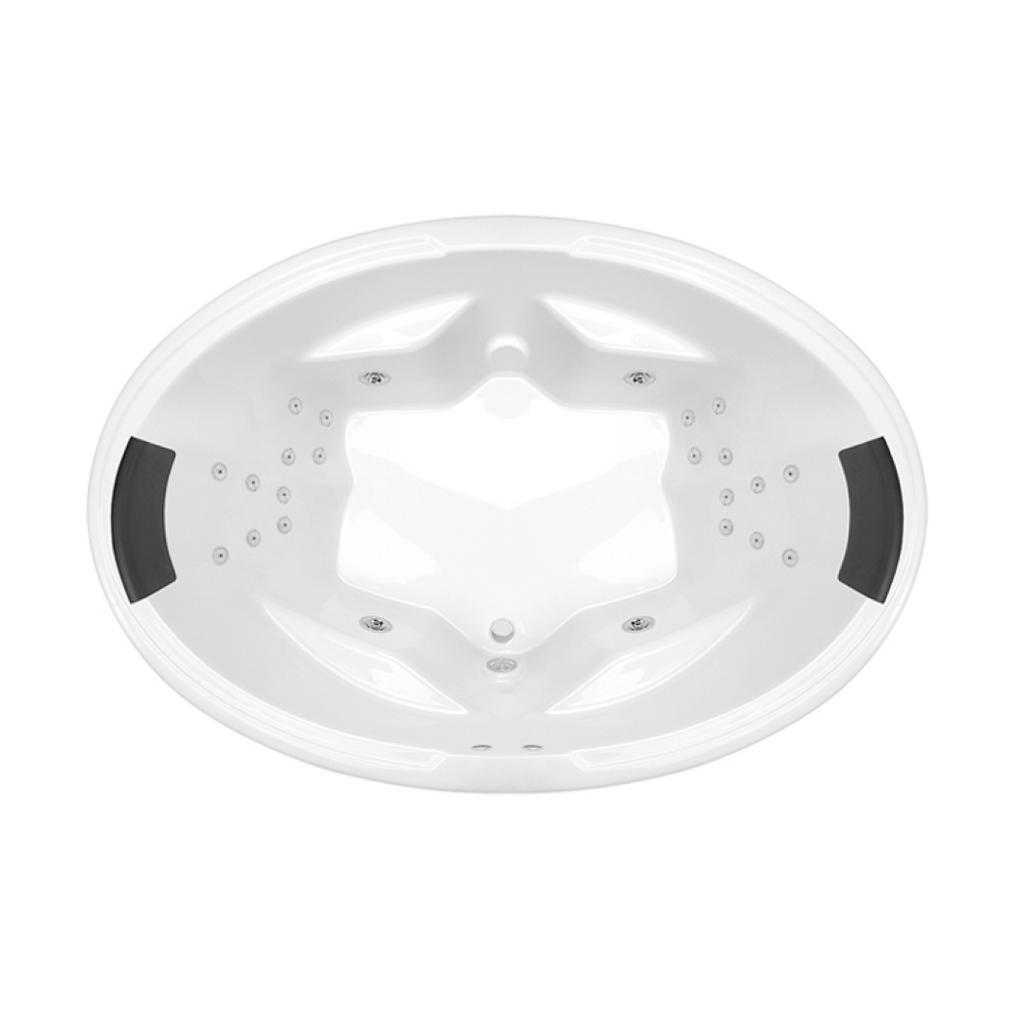 Decina Duo 1850 Dolce Vita 24 Jet Island Spa Bath - DU1850DVSPAWC