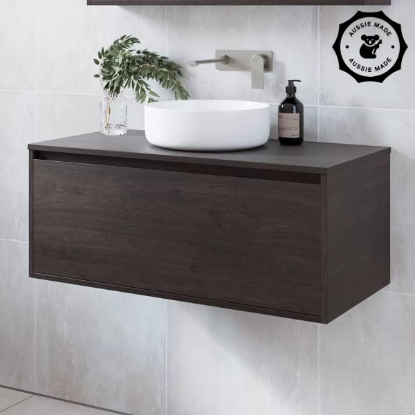 Timberline Delaware 900mm Wall Hung Vanity - 16mm Laminated Top