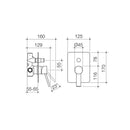 Dorf Villa Bath-Shower Mixer with Diverter - Chrome