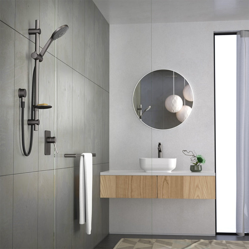 Dorf Villa Bath-Shower Mixer with Diverter - Gun Metal