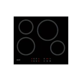 Euro Appliances 60cm Electronic Control Ceran Glass 4 Zones - ECT60CR