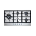Euro Appliances 90cm Stainless Steel 5 Burner Gas Cooktop Left Hand Wok - ECT90G5X