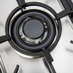 Euro Appliances 90cm Stainless Steel 5 Burner Gas Cooktop Left Hand Wok - ECT90G5X