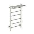 Bathroom Butler Edge 10 Bar 500mm Heated Towel Rail with PTSelect Switch - Stainless Steel - EDG10221-PTS-POLS