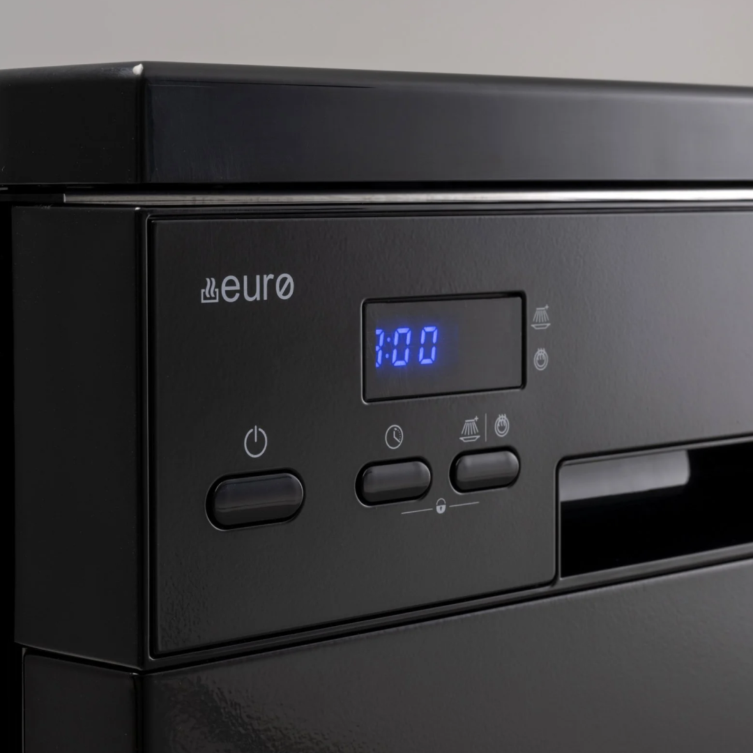 Eurostyle 45cm Freestanding Dishwasher - Black EDS45BK