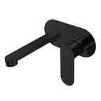 Parisi Ellisse II Wall Mixer with 160mm Spout on Elliptical Plate - Matte Black - EE2.01-2E160.02