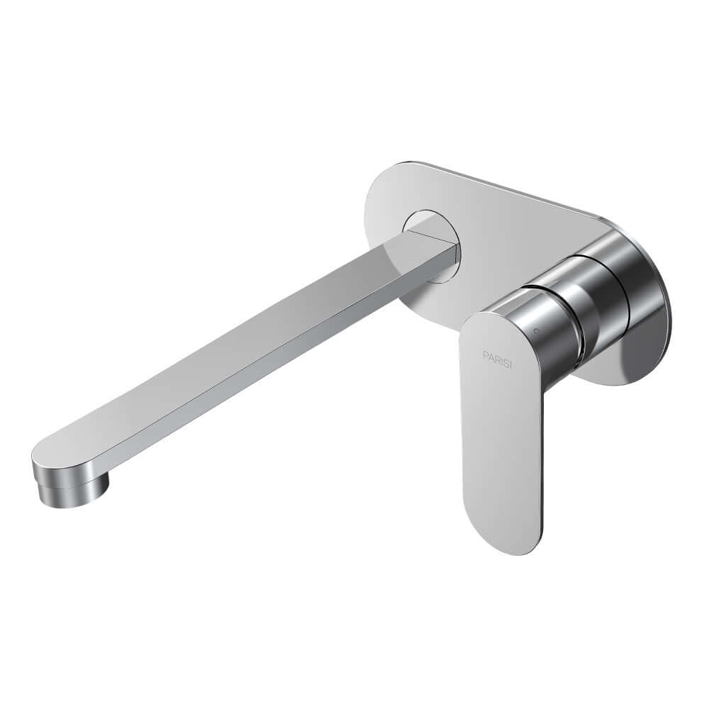 Parisi Ellisse II Wall Mixer with 220mm Spout on Elliptical Plate - Chrome - EE2.01-2E220