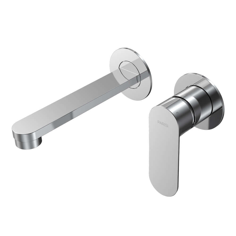 Parisi Ellisse II Wall Mixer with 160mm Spout (Individual Flanges) - Chrome - EE2.01-2RF160