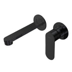 Parisi Ellisse II Wall Mixer with 160mm Spout (Individual Flanges) - Matte Black - EE2.01-2RF160.02