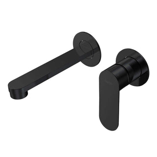 Parisi Ellisse II Wall Mixer with 160mm Spout (Individual Flanges) - Matte Black - EE2.01-2RF160.02