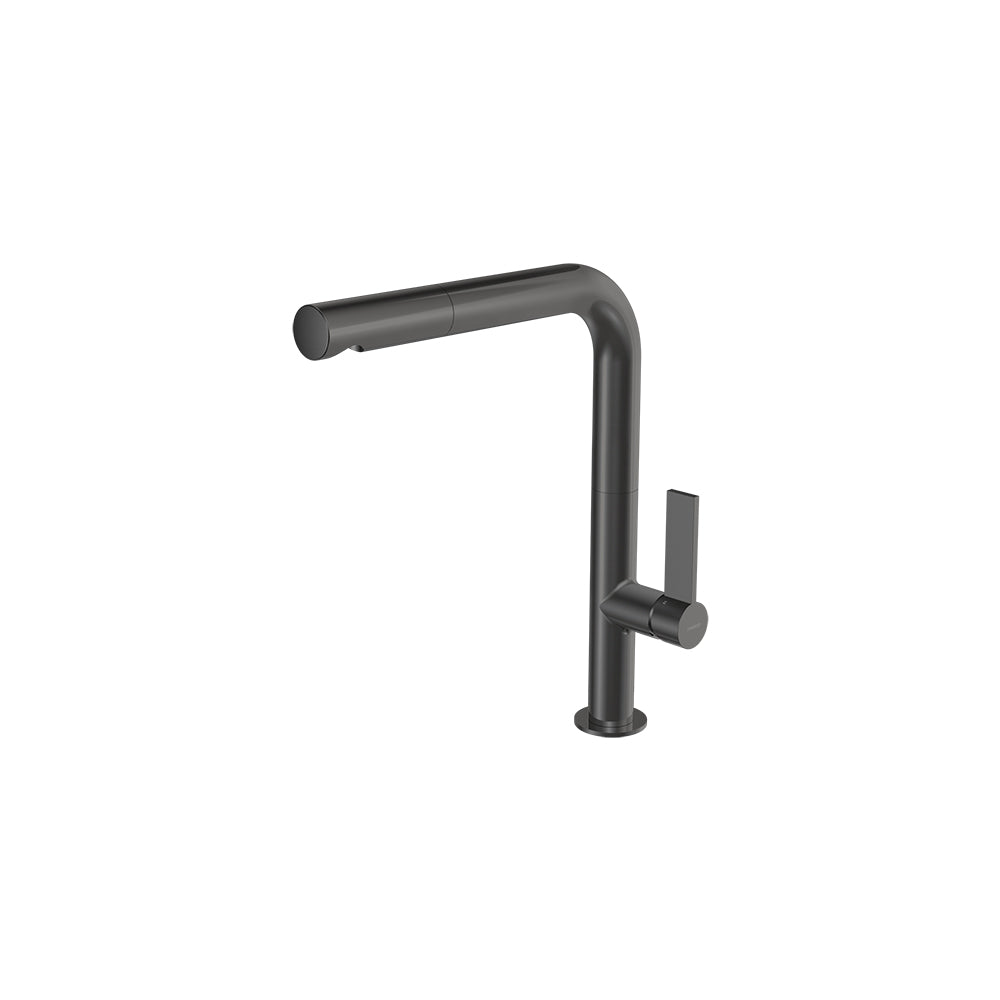 Parisi Ergo 30 Kitchen Mixer with Straight Spout and Pull Out Spray - Fucile