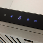 Euro Appliances 90cm Straight Island Canopy Remote Control 1000m3/h - EIC90BGR