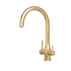 Puretec Tripla Elite 10 3-Way Mixer - LF Brushed Gold - ELITE-10BG-LF
