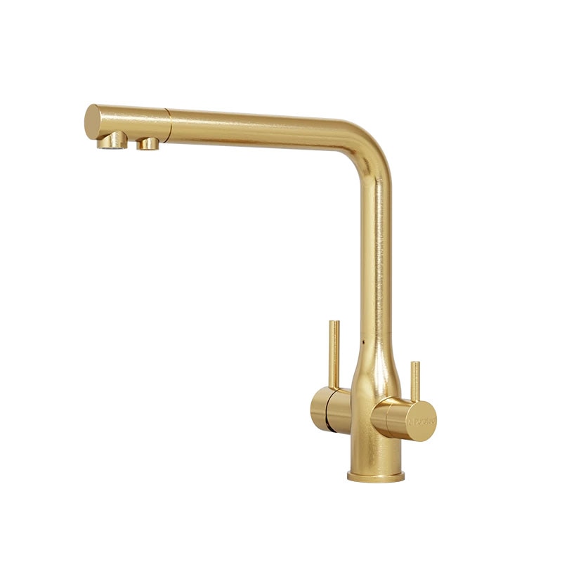 Puretec Tripla Elite 20 3-Way Mixer - LF Brushed Gold - ELITE-20BG-LF ...