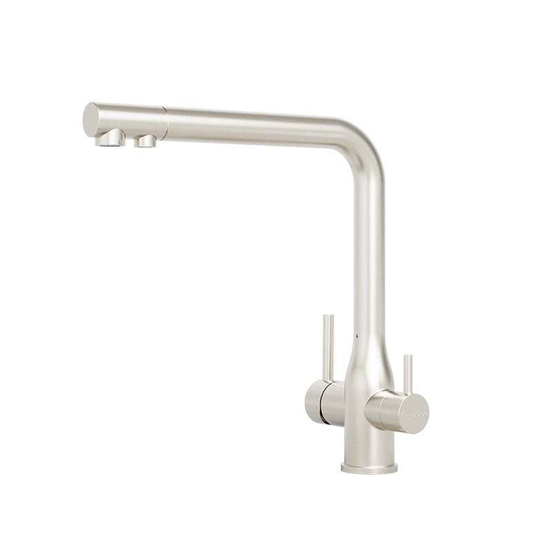 Small Tube Mixer Puretec Tripla Elite 20 3-Way Mixer - LF Brushed Nickel - ELITE-20BN-LF ...