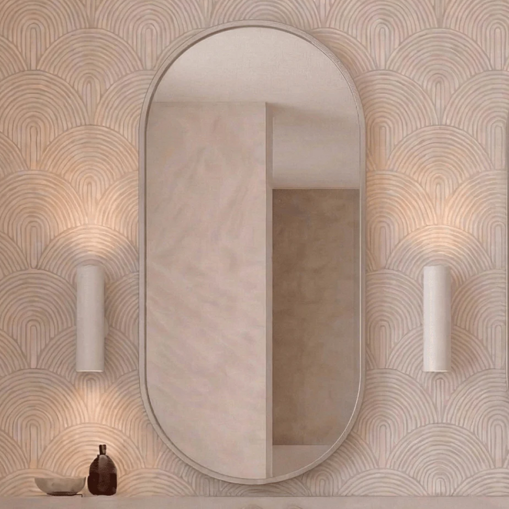 Cassa Design Elli Framed Shaving Cabinet - Brushed Nickel ELLI9045F-BS