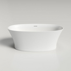 Caroma Riviere 1500mm Freestanding Bath with Overflow - Matte White