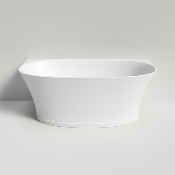 Caroma Riviere 1500mm Back to Wall Bath with Overflow - Matte White