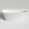 Caroma Riviere 1700 Back to Wall Bath with Overflow - Gloss White