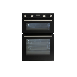 Euro Appliances 60cm Electric 4 Multifunction Double Oven - Black Glass EO8060DBK