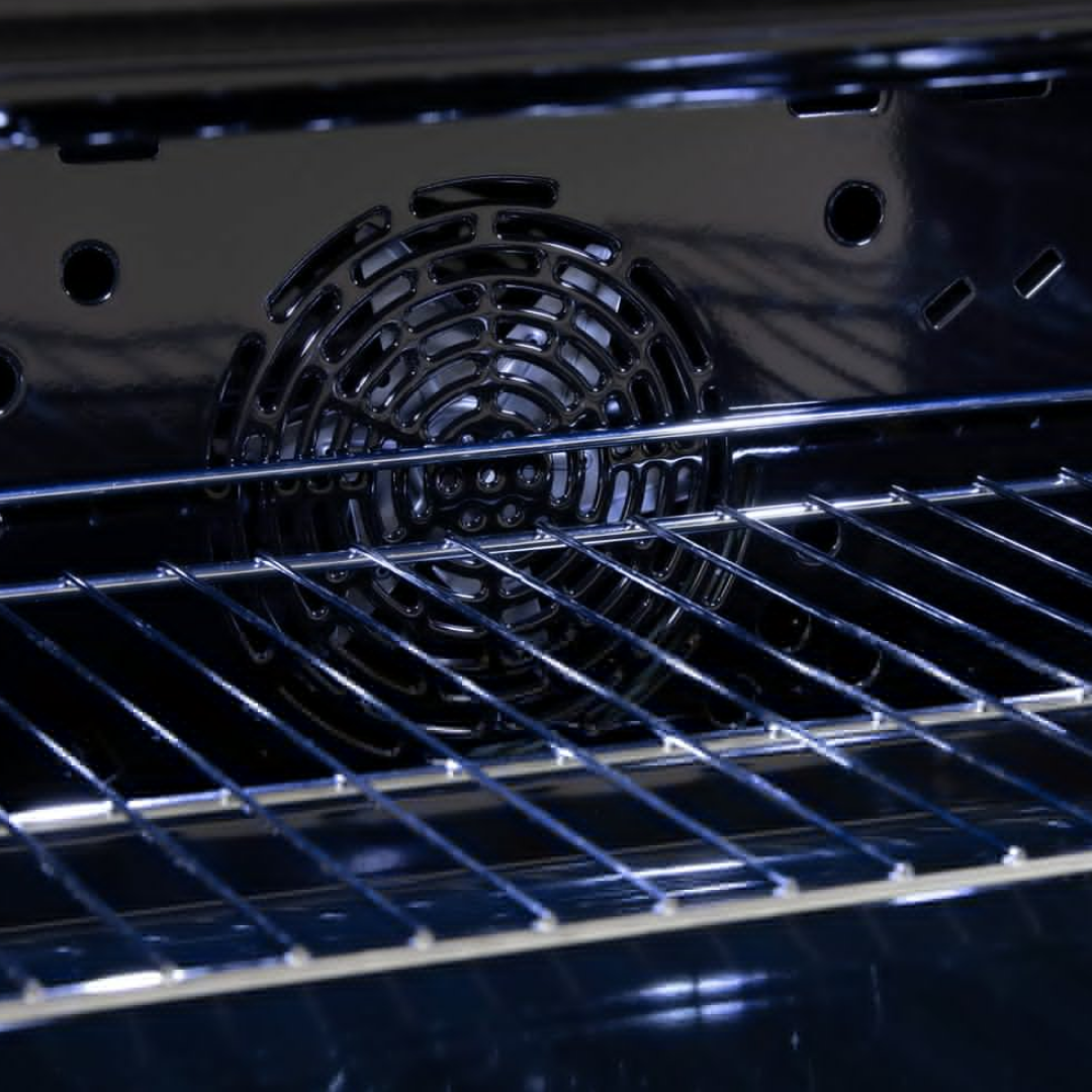 Euro Appliances 90cm Multifunction Oven - Black Glass EO900LSX