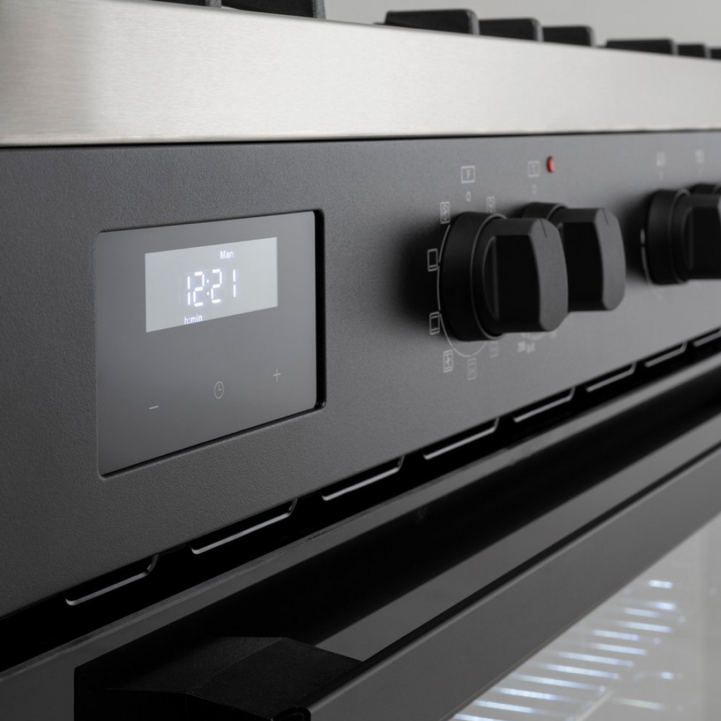 Euro Appliances 90cm Dual Fuel Freestanding Oven - EO90FSDPBL