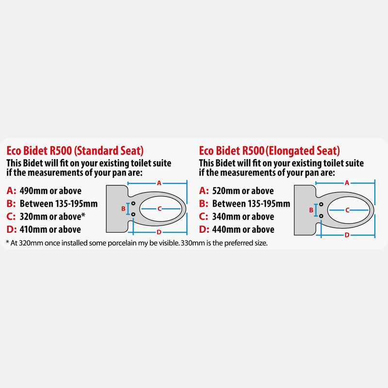 Eco Bidet EB-R500 Electric Bidet - EB-R500R