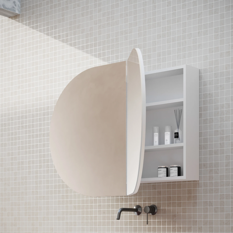 Cassa Design Elli Pill 1200 x 750 Shaving Cabinet - Matte White Interior