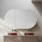 Cassa Design Elli Pill 1500 x 900 Shaving Cabinet - Matte White Interior - OVL1590MW