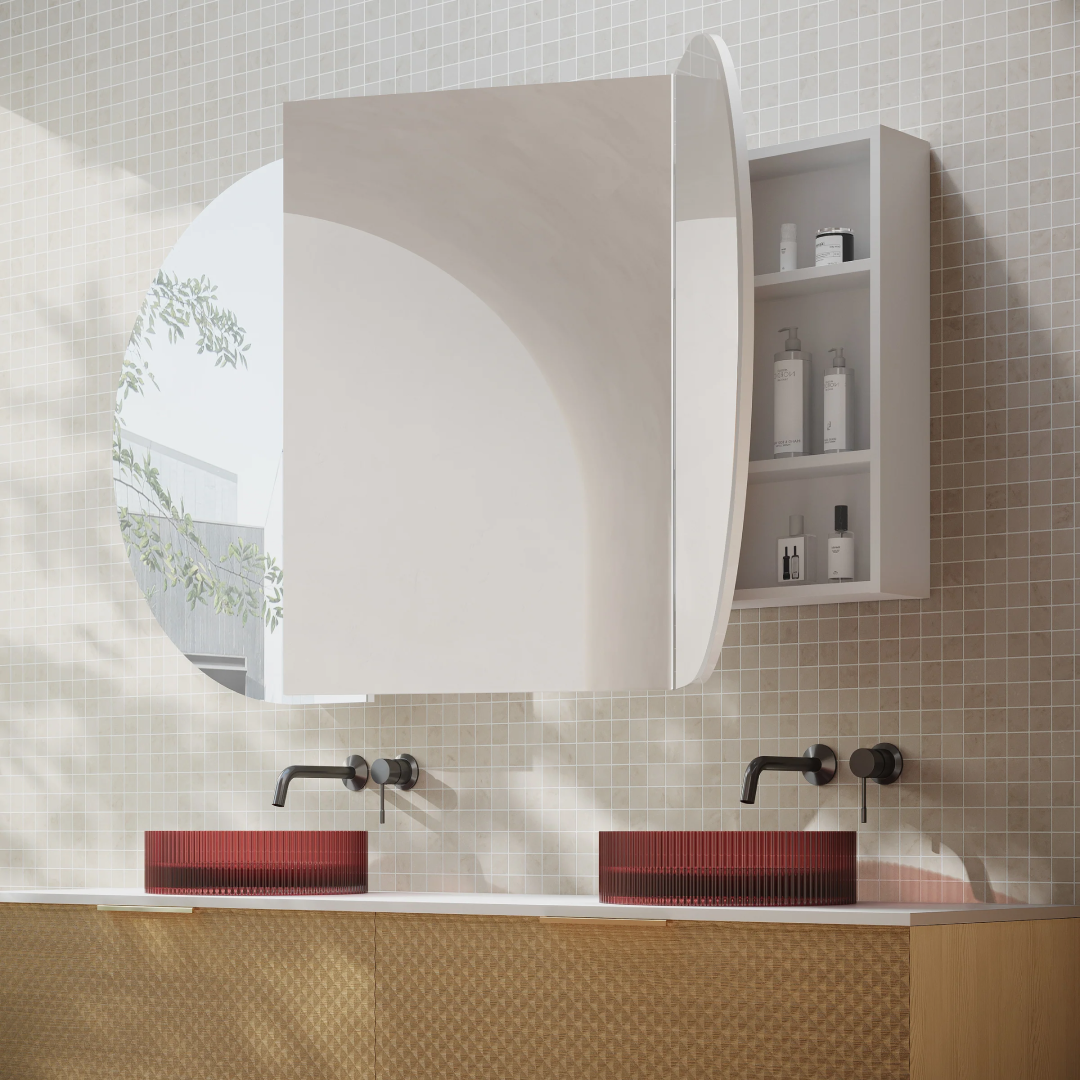 Cassa Design Elli Pill 1800 x 900 Shaving Cabinet - Matte White Interior - OVL1890MW