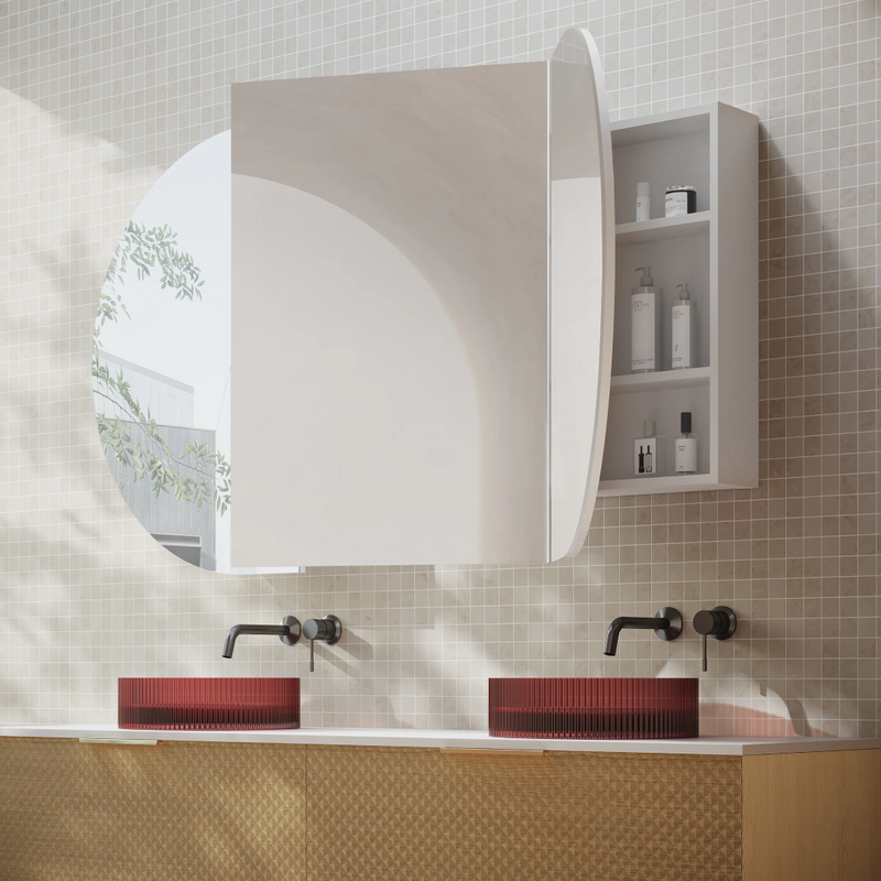 Cassa Design Elli Pill 1800 x 900 Shaving Cabinet - Matte White Interior
