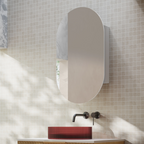Cassa Design Elli Pill 600 x 1000 Shaving Cabinet - Matte White Interior - ELLI10060MW