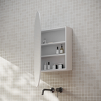 Cassa Design Elli Pill 600 x 1000 Shaving Cabinet - Matte White Interior - ELLI10060MW