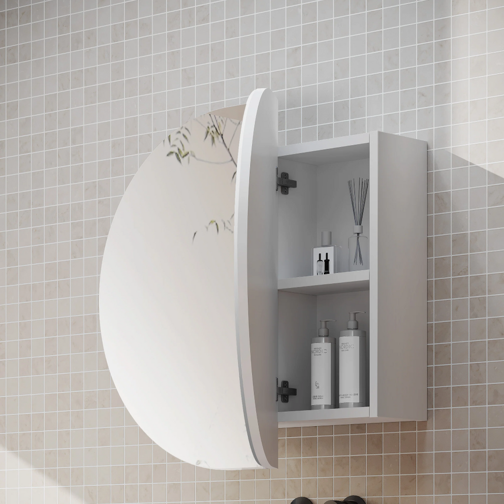 Cassa Design Elli Pill 750 x 600 Shaving Cabinet - Matte White Interior - OVL7560MW