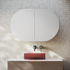 Cassa Design Elli Pill 900 x 600 Shaving Cabinet - Matte White Interior - OVL9060MW
