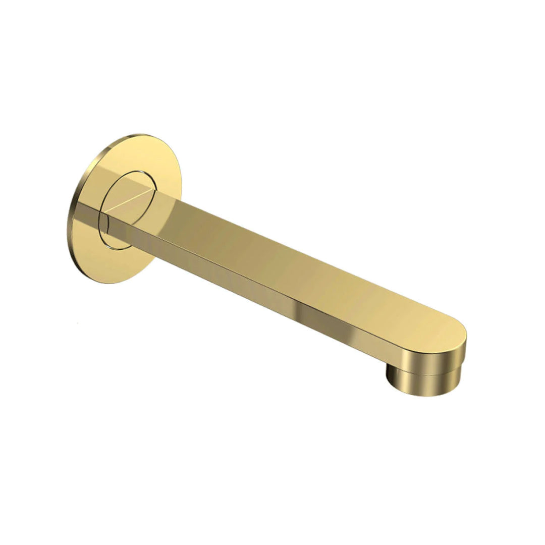 Parisi Ellisse II Wall Spout 160mm - Brushed Brass - EE2.02WF.160.46