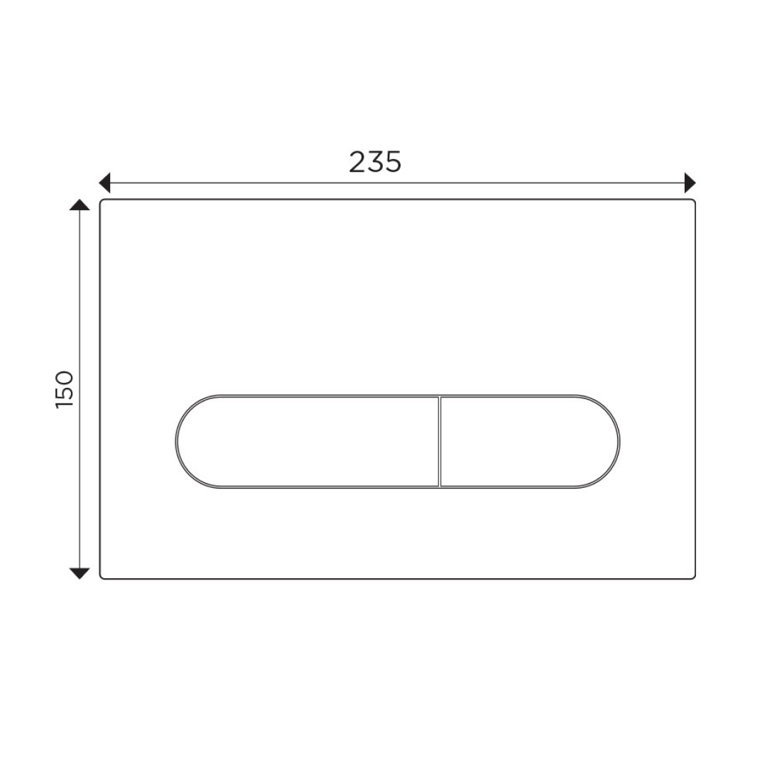 Streamline Arcisan Neion Wall Faced Intelligent Toilet with Remote, Arcisan Cistern - Includes Eneo Chrome Button - NE041005 + EN04470