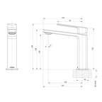 Phoenix Enviro316 Basin Mixer - 316 Stainless Steel - 128-7700-51