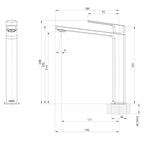 Phoenix Enviro316 Vessel Basin Mixer - 316 Stainless Steel - 128-7900-51