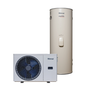 Rinnai Enviroflo S 7.0kW Split Electric Heat Pump Includes 400L Vitreous Enamel Tank with Element - KSHP400M24L70