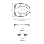 Parisi Envy II Soft Close Seat (Lift off Hinge) - PN5112